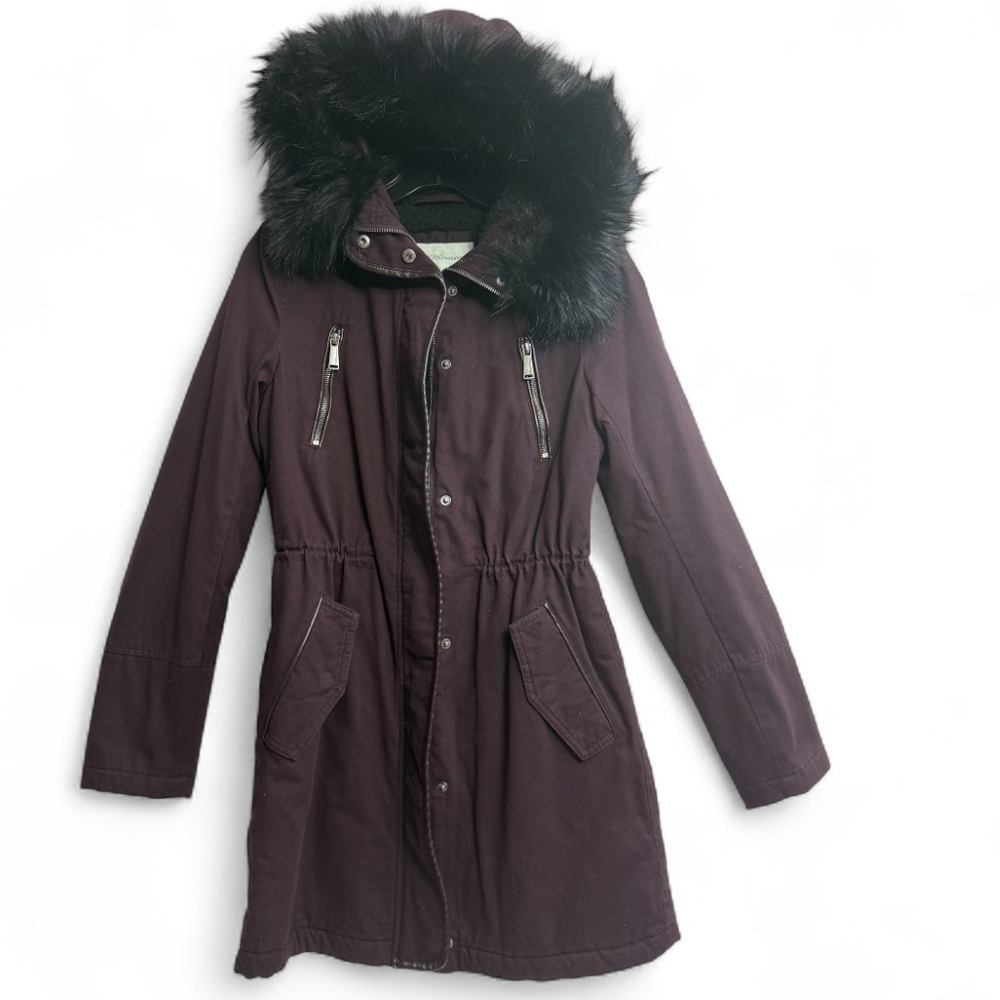 BCBGENERATION Women's Faux Fur-Trimmed Parka Coat,‎ Size XSMALL